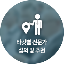 타킷별 전문가 섭외 및 추천